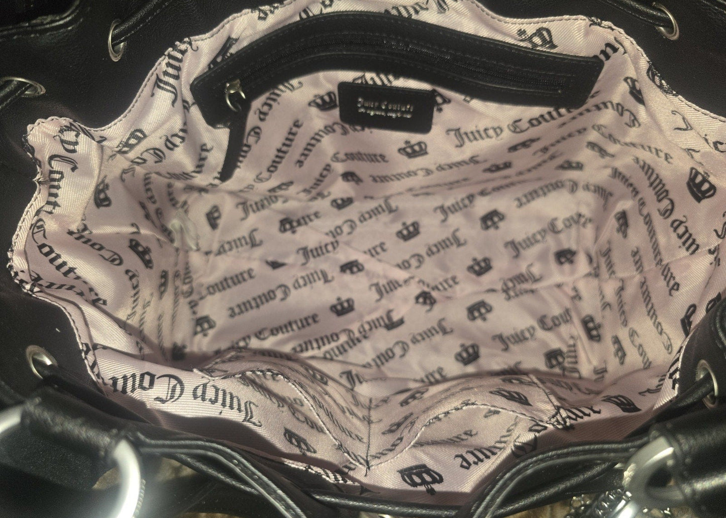 Juicy Couture Crown Daydreamer Tote – Black Liquorice