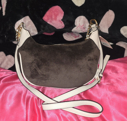 Juicy Couture Key to Juicy Shoulder Bag – Chocolate (Removable Crossbody Strap) 🍫