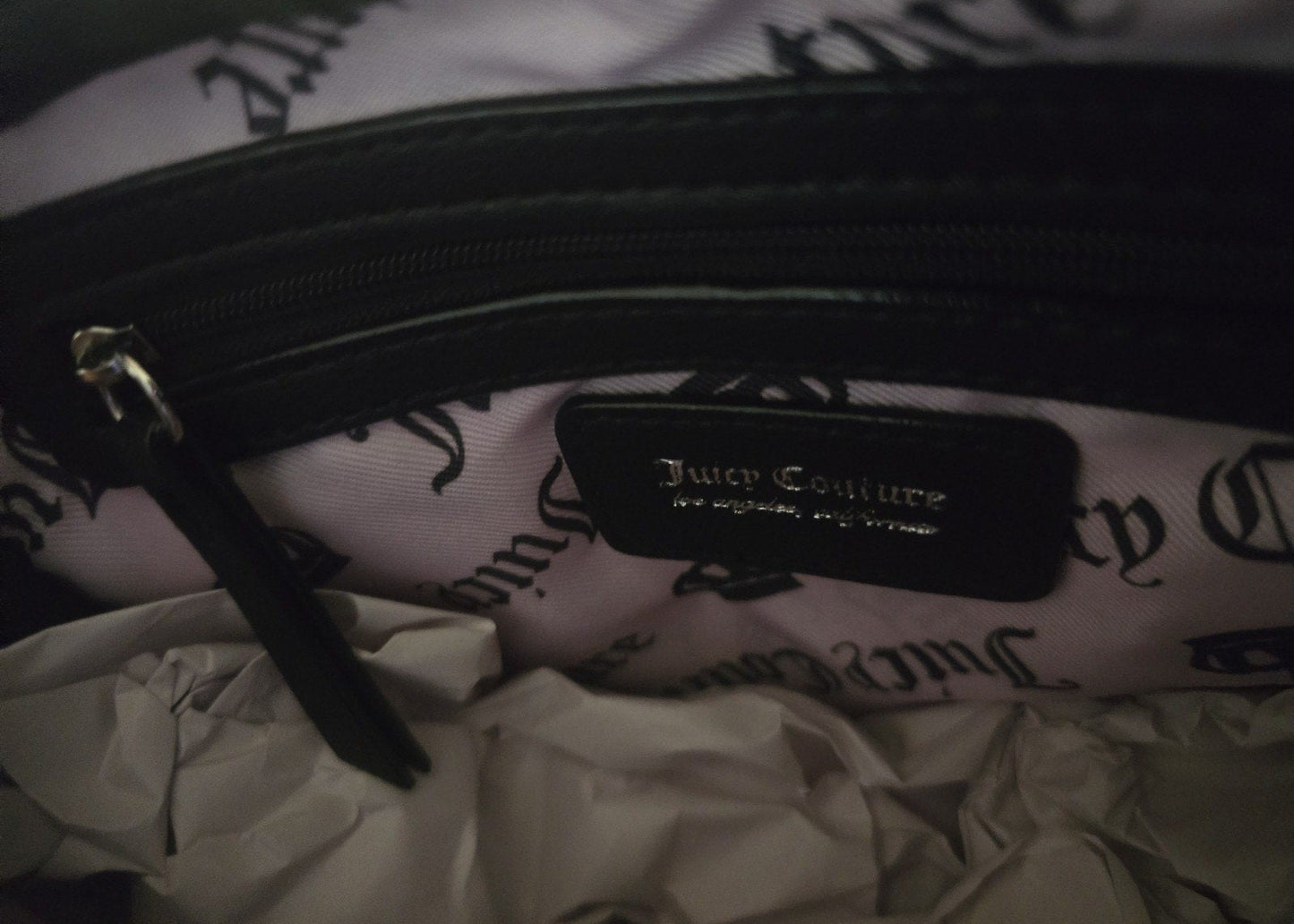 Juicy Couture Haunted Couture Double Zip Leather Crossbody – Black Spider Web 🕸️