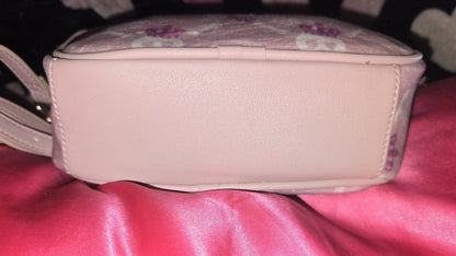 Juicy Couture Haunted Couture Pink Skull Double Zip Crossbody with Skull Pouch 💀