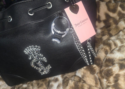 Juicy Couture Crown Daydreamer Tote – Black Liquorice