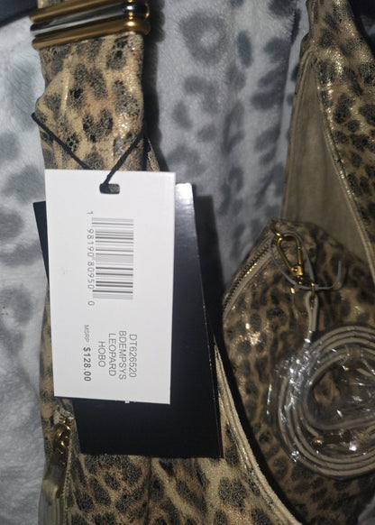 Steve Madden Bdempsy Metallic Leopard Hobo Handbag with Crossbody – 2 Bags in 1 ✨