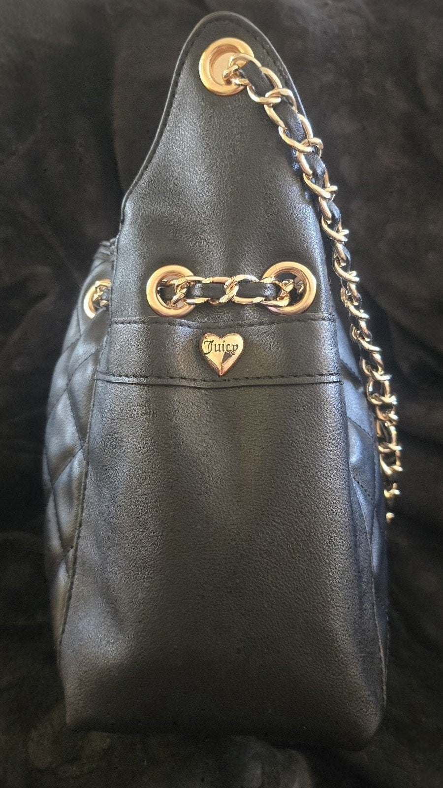 Juicy Couture Fashion Icon Bucket Bag Black Liquorice NWT Viral Limited Edition