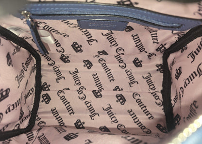 Juicy Couture Lovely Bow Satchel Crossbody – Denim Blue