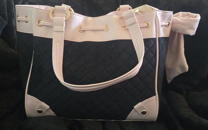 Juicy Couture Juicy Tale Daydreamer Tote & Wallet Set Black Liquorice Large Velour Y2K Shoulder Bag NWT