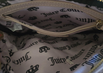 Juicy Couture Haunted Couture Pink Skull Double Zip Crossbody with Skull Pouch 💀