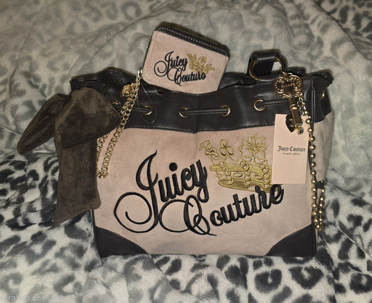 Juicy Couture Key To Juicy Daydreamer Tote & Wallet Set – Dusty Blush Pink Viral (Rare NWT) 🌸