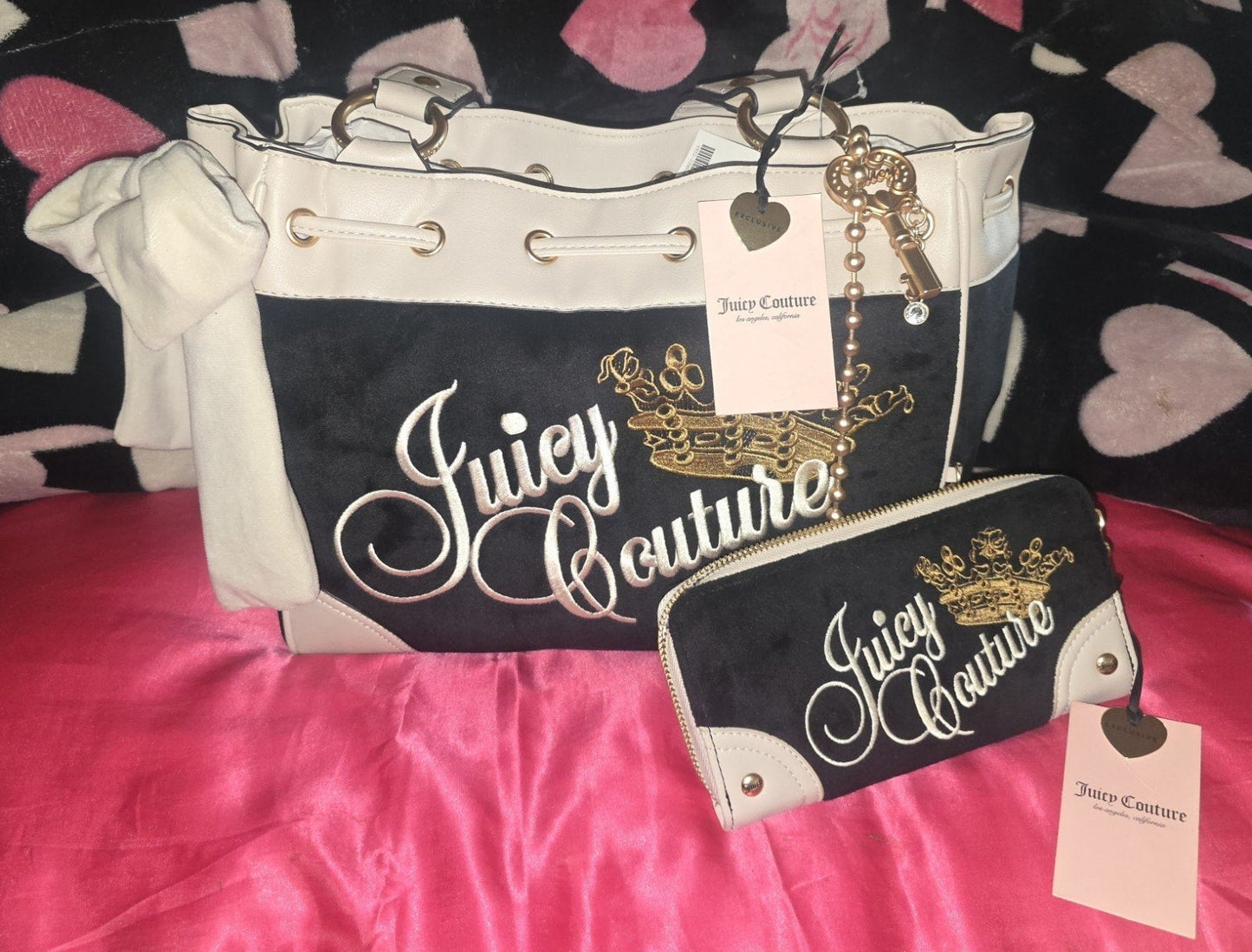 Juicy Couture Key To Juicy Daydreamer Tote & Wallet Set – Liquorice 🗝️