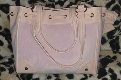 Juicy Couture Classic Scottie Dogs Daydreamer Tote Lilac Mist Large Velour Y2K Shoulder Bag NWT