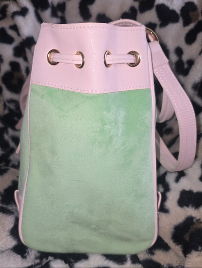 Juicy Couture Classic Scottie Dogs Daydreamer Tote Retro Green Powder Pink NWT