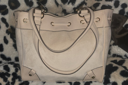 Juicy Couture Classic Scottie Dogs Daydreamer Tote Sandstone Chocolate Large Velour Y2K Shoulder Bag NWT