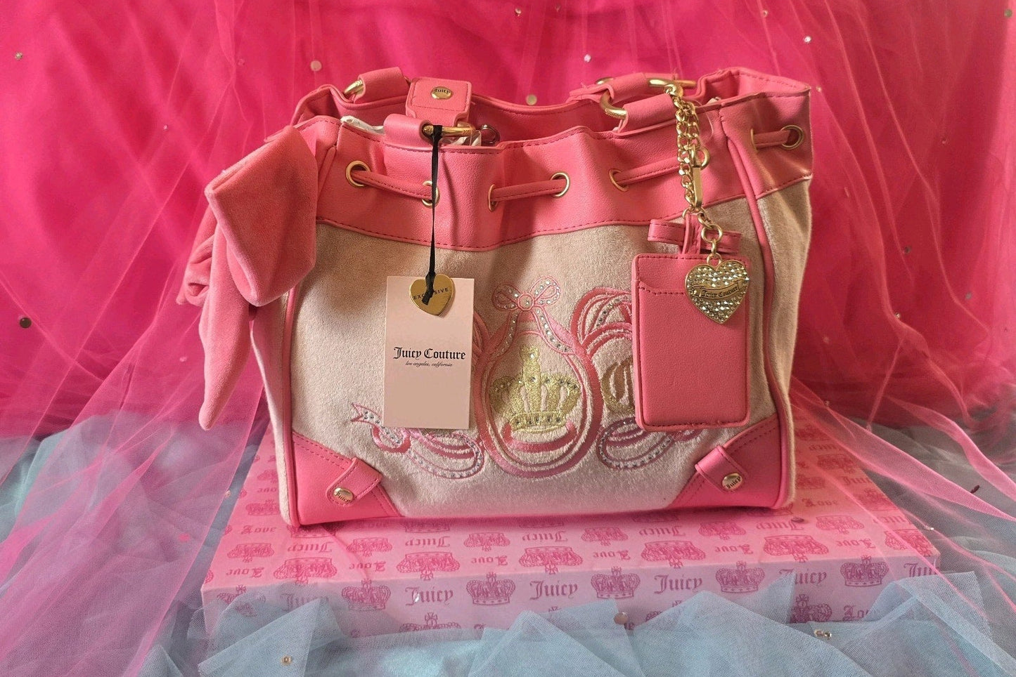 Juicy Couture Lovers Club Daydreamer Tote – Pink Diamond & Pink Lemonade 💖
