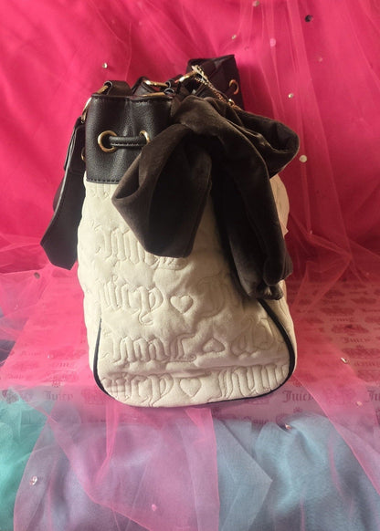 Juicy Couture Vintage Dreams Daydreamer Tote – Angel Chocolate Dusty Blush - Rare 🤍