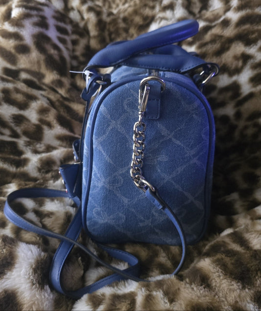 Juicy Couture Lovely Bow Satchel Crossbody – Denim Blue