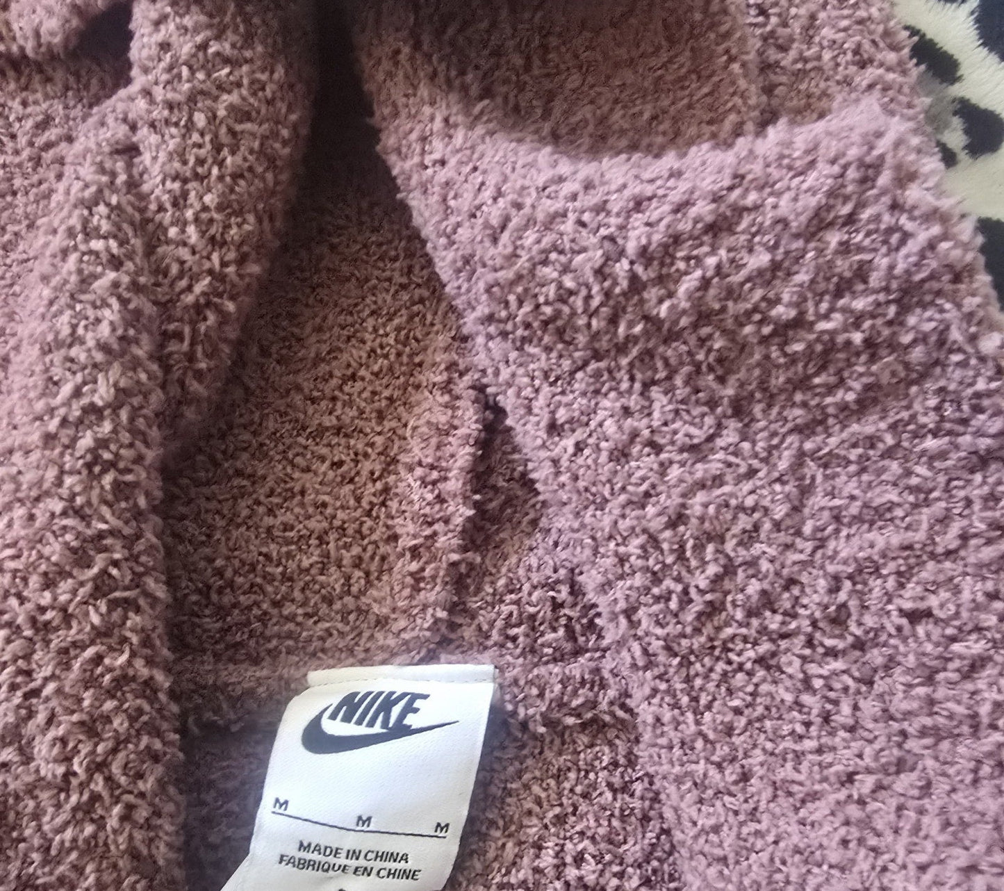 Nike Phoenix Oversized Fleece Long Cardigan – Red (Size Medium)