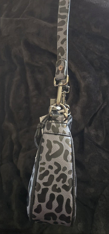 Von Dutch Grey Cheetah Shoulder Bag NWT Limited Edition Rare