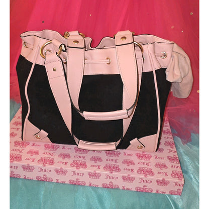 Juicy Couture Lover's Club Daydreamer Tote – Black Liquorice & Pink Diamond - Rare 🖤💗