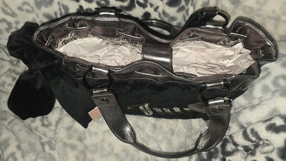 Juicy Couture Vintage Dreams Daydreamer Tote – Black Liquorice (Gunmetal Silver)