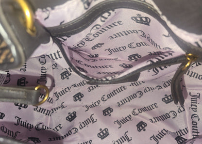 Juicy Couture Leopard Romance Satchel Shoulder Bag with Bow Charm – Rare 🐆