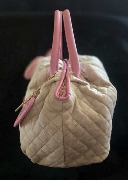 Juicy Couture Juicy Tale Bowler Bag Sandstone & Pink New Viral Limited Edition