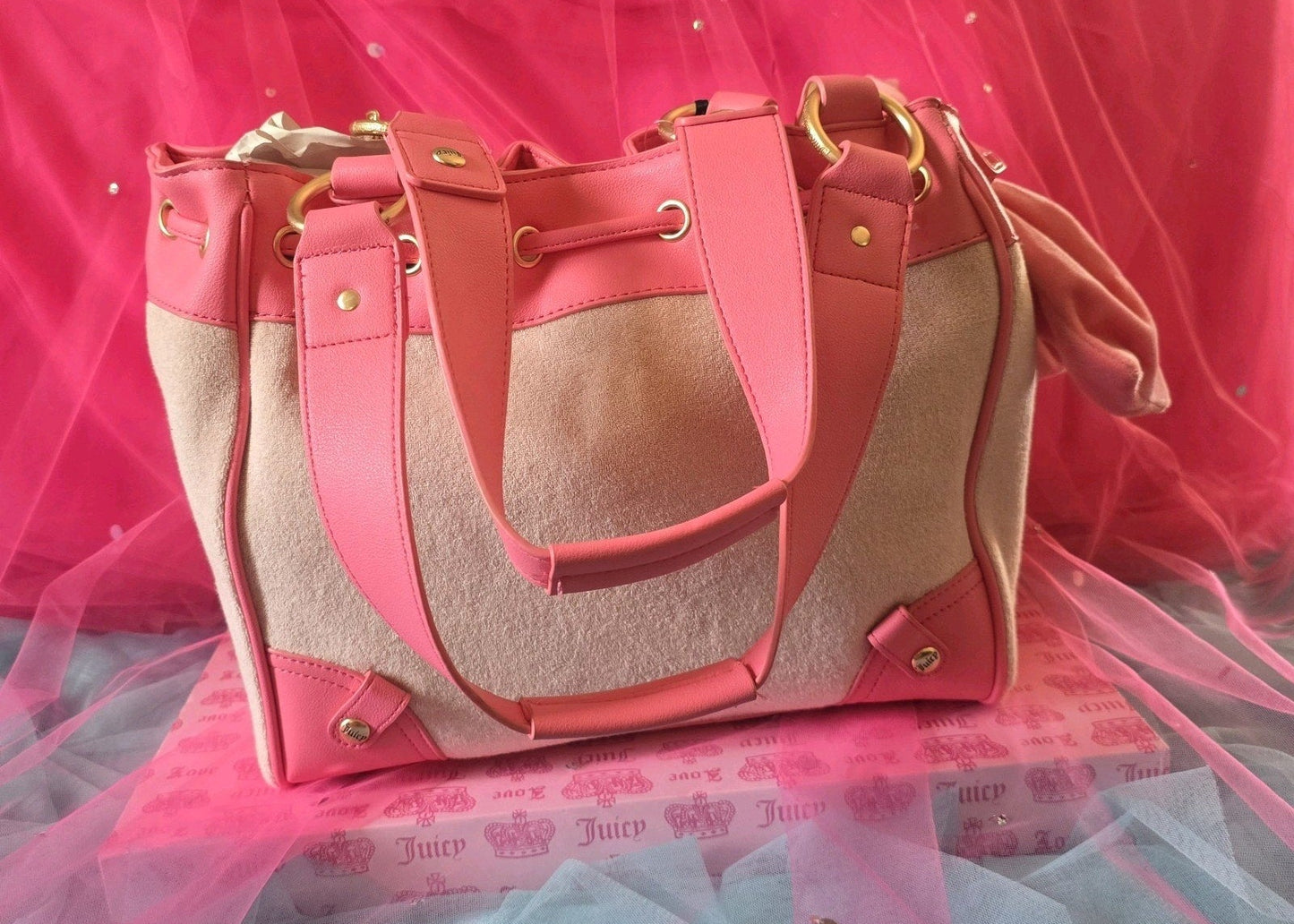 Juicy Couture Lovers Club Daydreamer Tote – Pink Diamond & Pink Lemonade 💖
