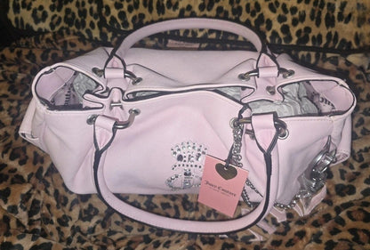 Juicy Couture Crown Satchel – Chiffon Pink Shoulder Bag