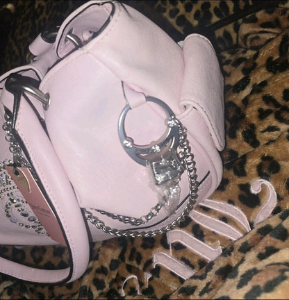 Juicy Couture Crown Satchel – Chiffon Pink Shoulder Bag