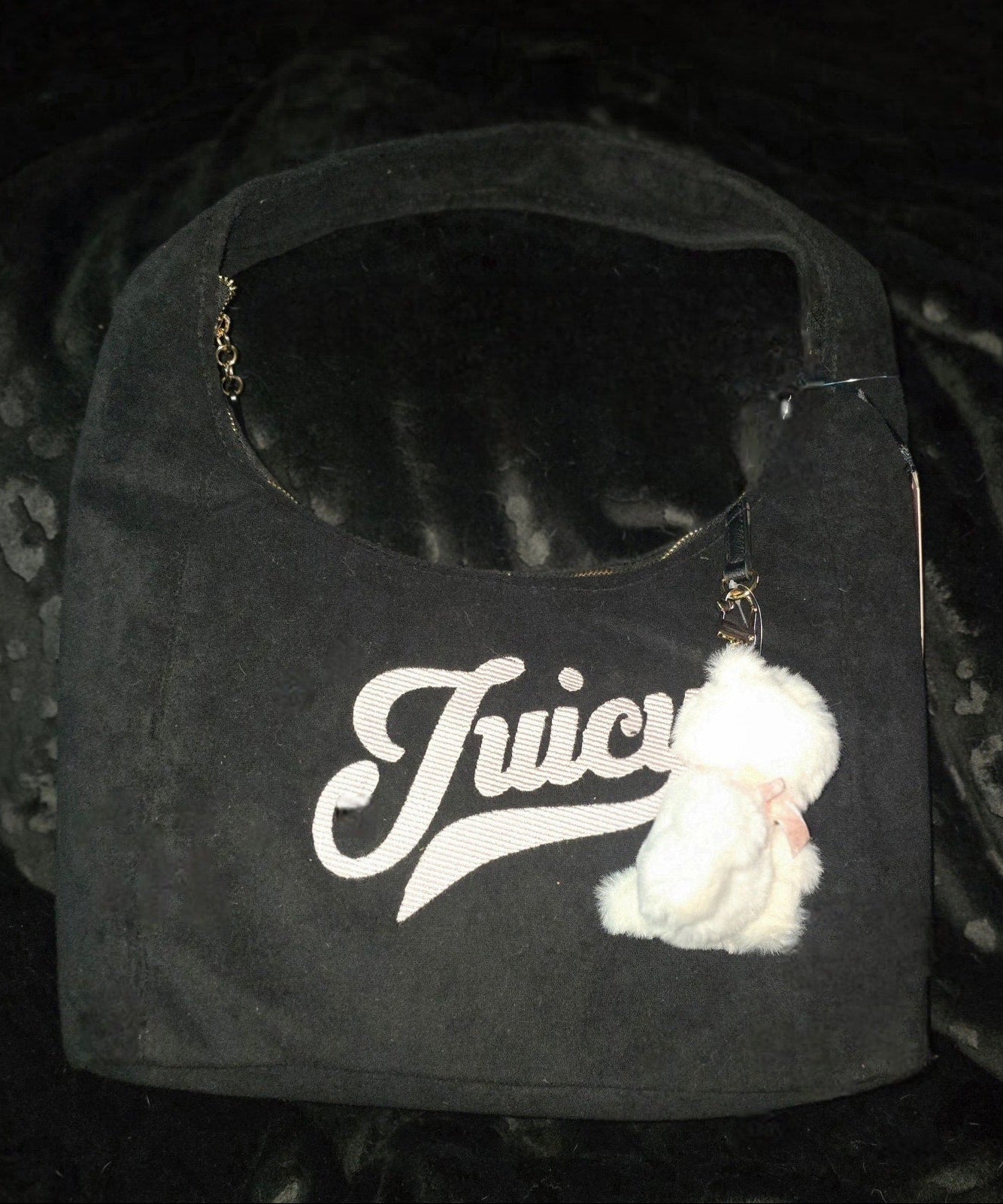 Juicy Couture Too Cute Hobo Black Liquorice NWT Viral Limited Edition Rare