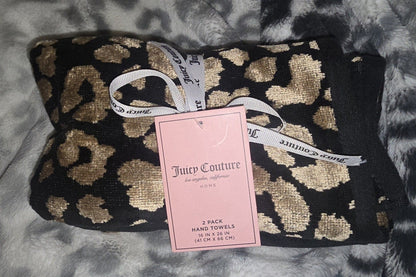 Juicy Couture Black Leopard Bathroom Glow‑Up Set