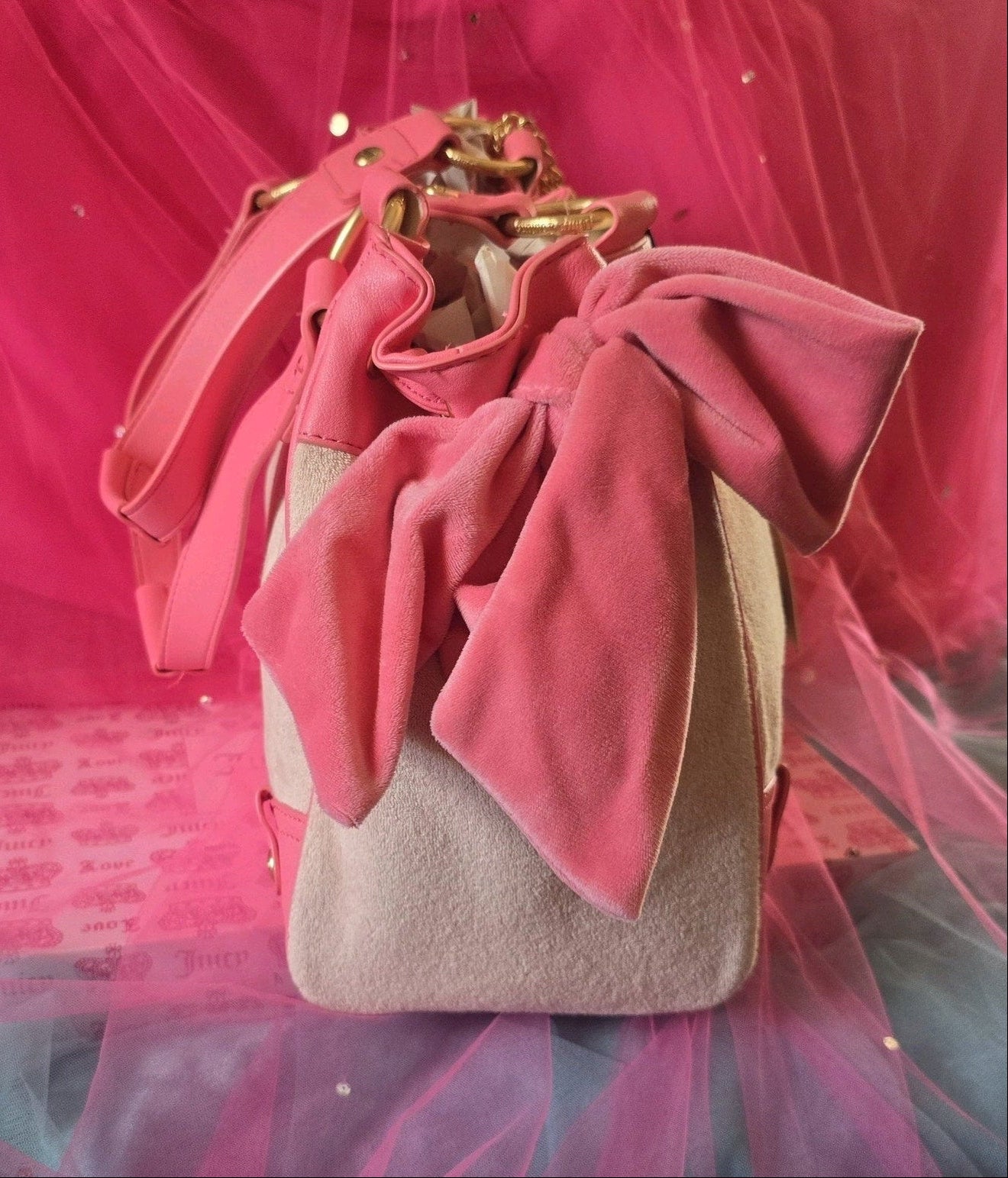 Juicy Couture Lovers Club Daydreamer Tote – Pink Diamond & Pink Lemonade 💖