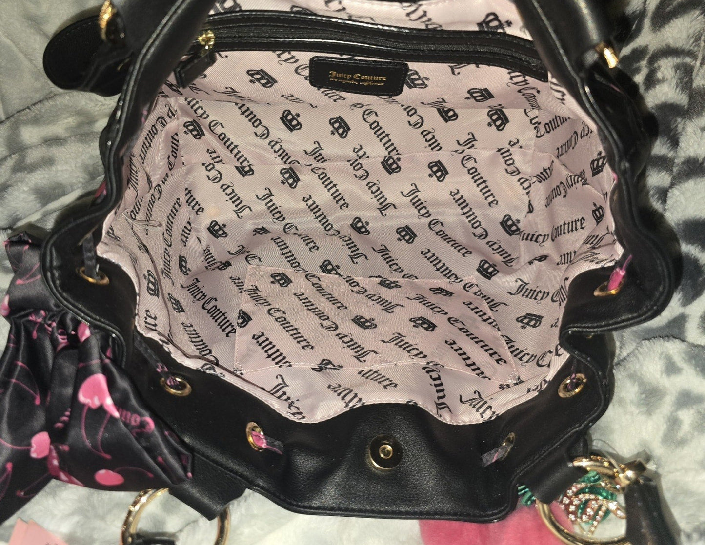 Juicy Couture Cherry Daydreamer Tote & Heart Shaped Wallet Set – Very Rare (NWT)🍒