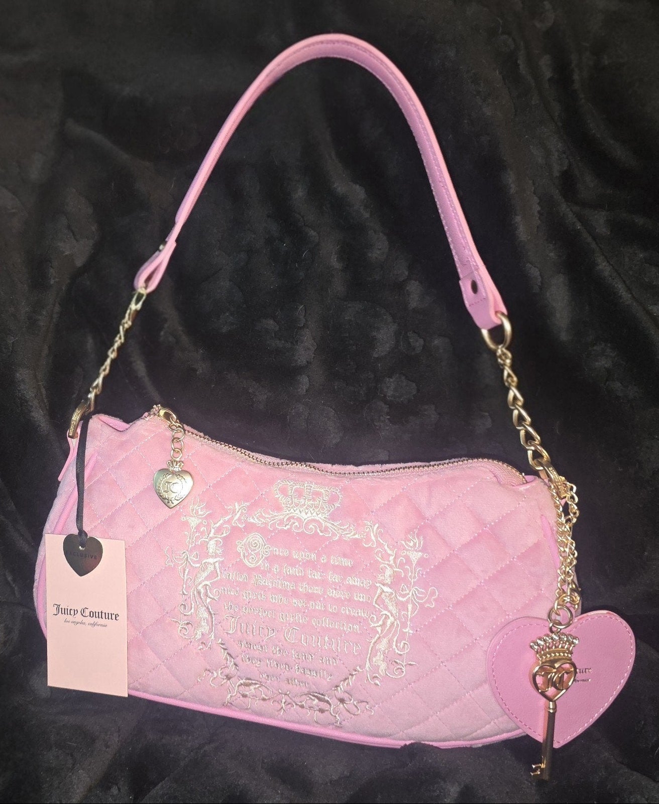 Juicy Couture Juicy Tale "Daydreamer" Shoulder Bag In Cherry Blossum NWT VIRAL