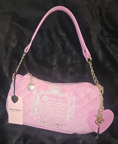 Juicy Couture Juicy Tale "Daydreamer" Shoulder Bag In Cherry Blossum NWT VIRAL