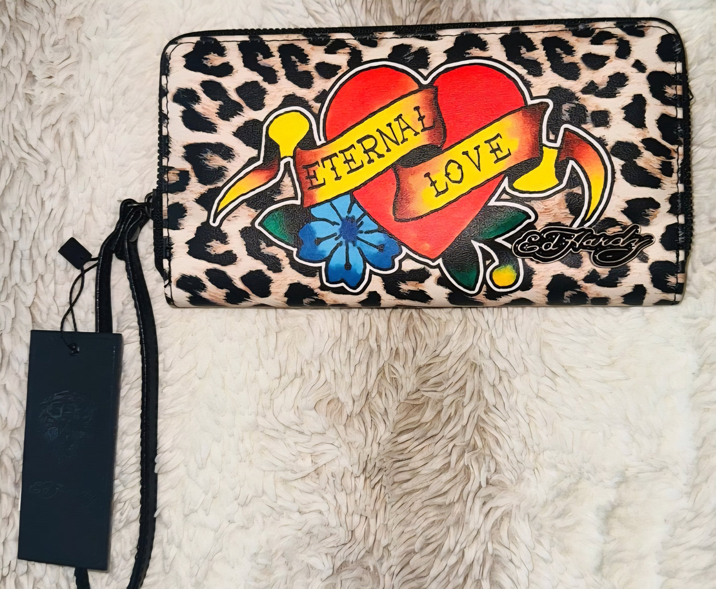 Ed Hardy Leopard Long Wallet